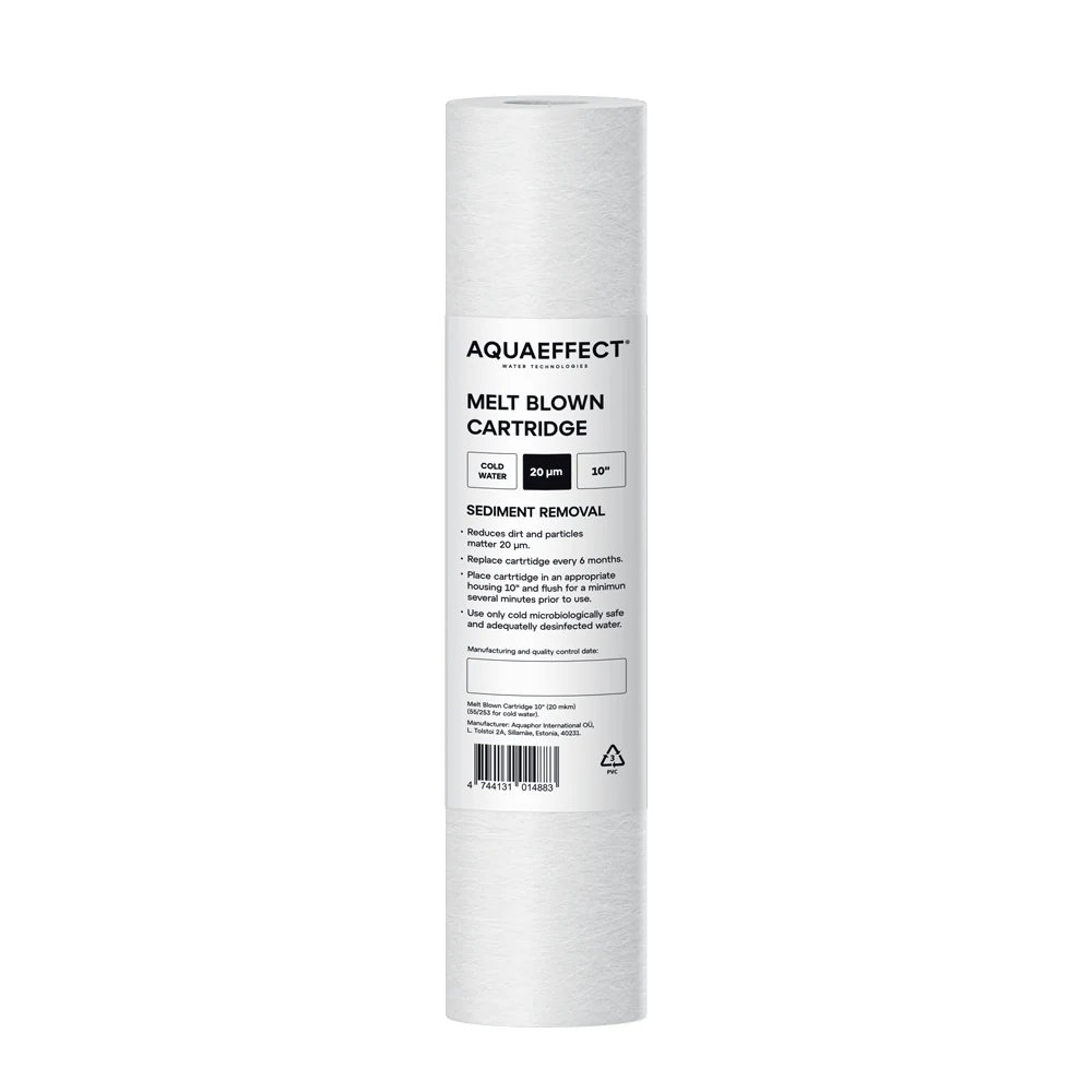 AQUAEFFECT PP 55/253 10″ 20 µm – mechaninė filtro kasetė