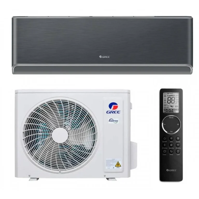 Gree Airy GWH09AVCXB-K6DNA1B – 3/2,7 kW šild./vės., juoda