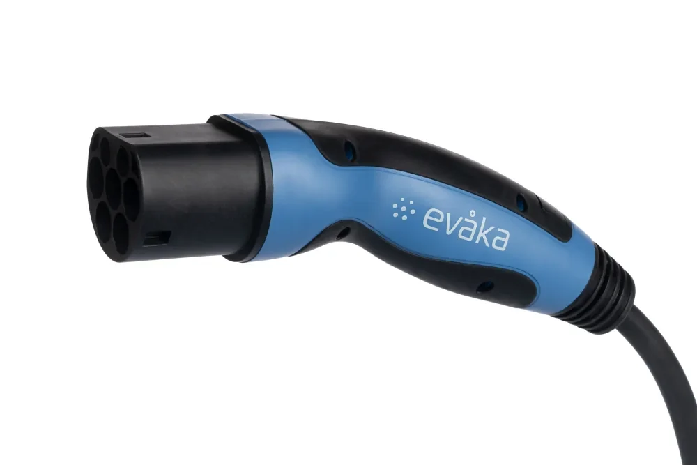 EVAKA EVA503325 – Type 2–Type 2 įkrovimo kabelis, 22 kW, 32 A, 5 m