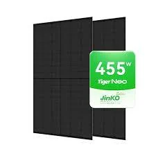 Saulės modulis Jinko Tiger Neo N-Type JKM455N-48HL4M-DB 22,77 % pilnai juodas, vienpusis su dvigubu stiklu
