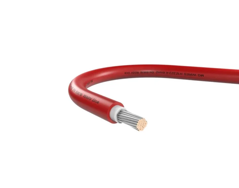 Solar kabelis MG WIRES EN 50618 6,00 mm2 Q H1Z2Z2-K 100 metrų raudonas